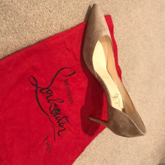 Louboutin suede dorsay pump 70mm NEVER WORN!!! - Picture 3 of 4